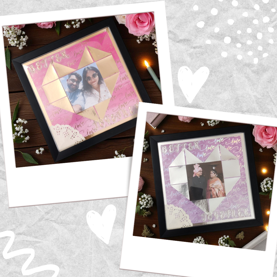 Handmade Couple Photo Frames – Wall Hanging Gifts for Loved Ones