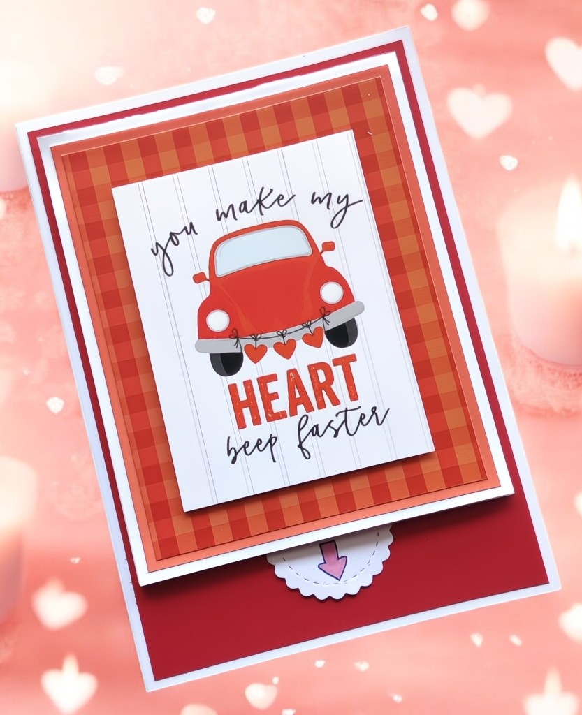 Waterfall Card (You make my heart beep faster)