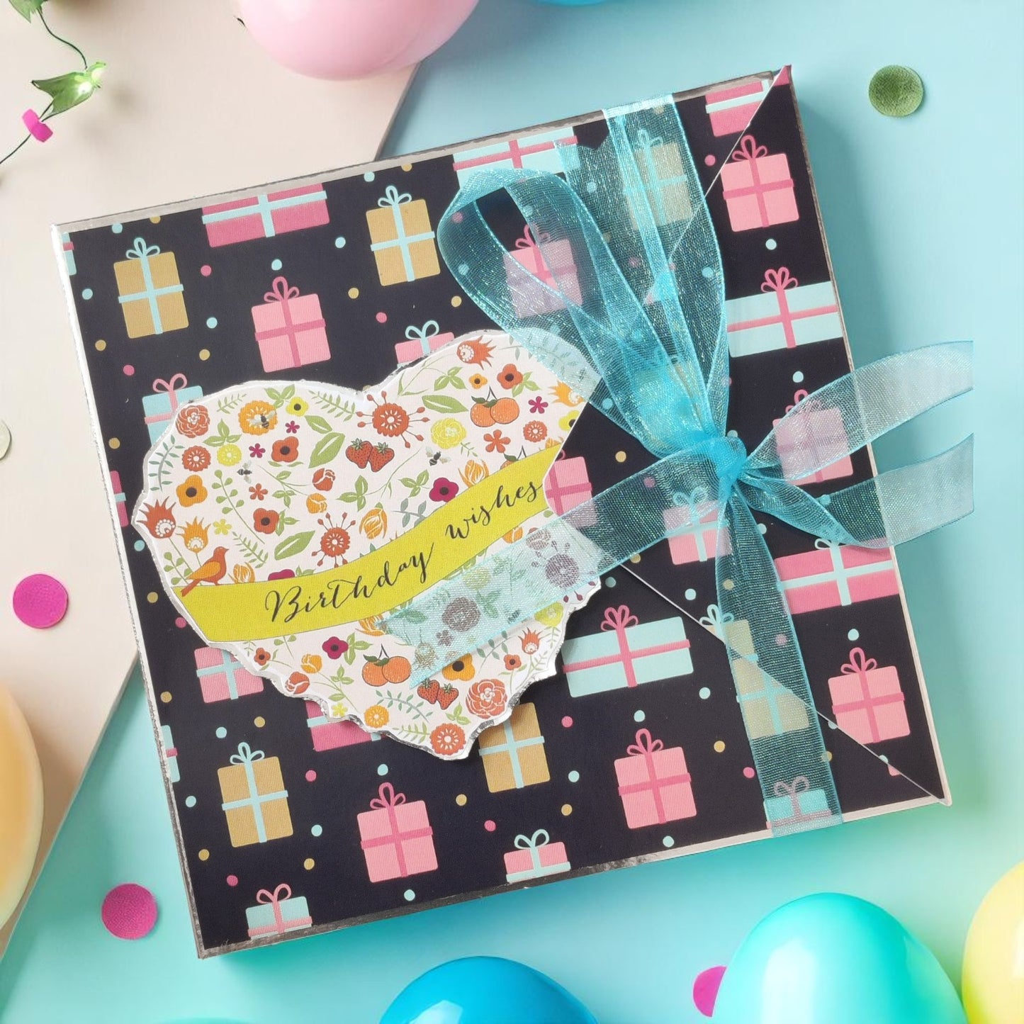 Personalized Birthday Envelope Scrapbook Card – Design 09