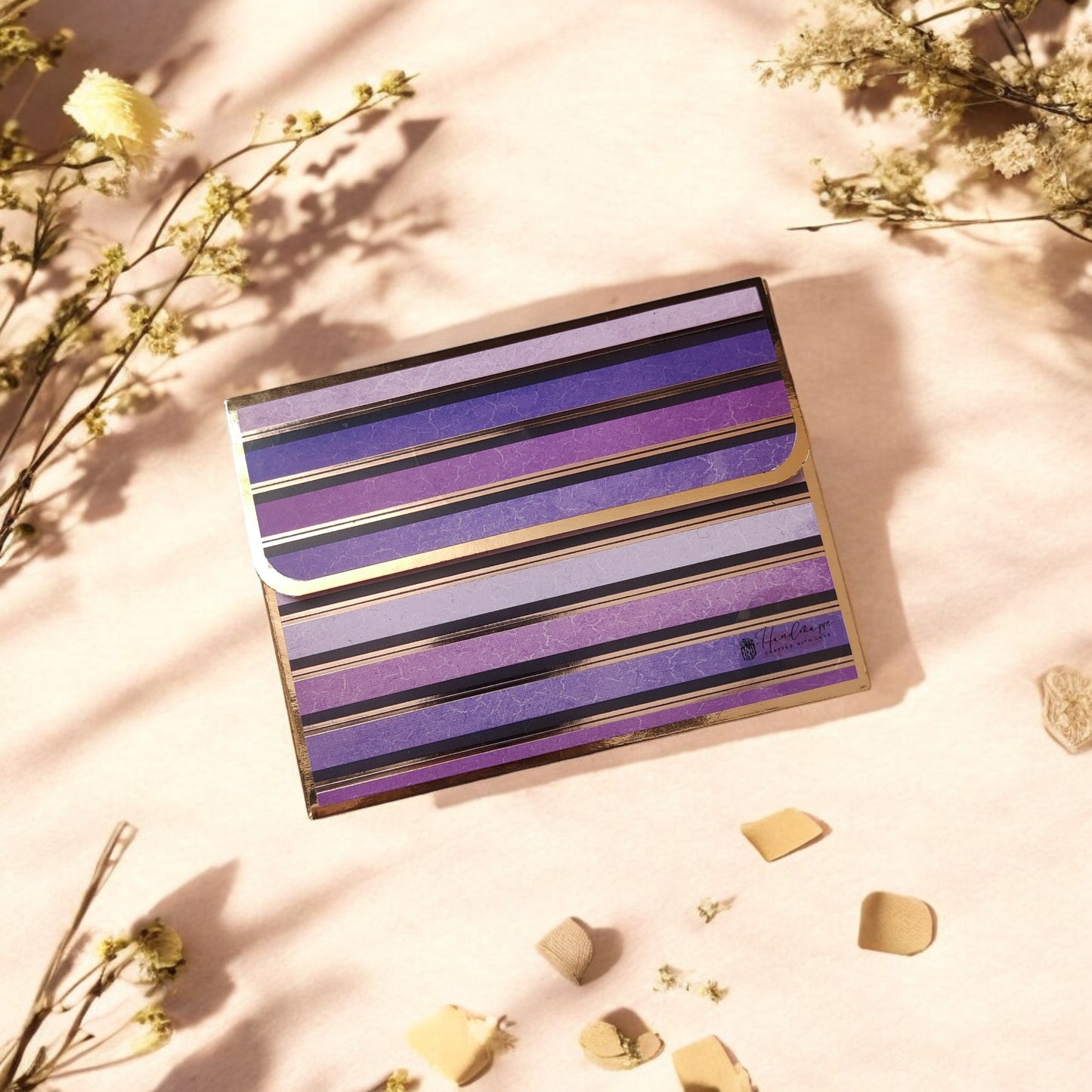 Amethyst Glow- Petite Luxe Magnetic Shagun Envelope (Limited Edition)