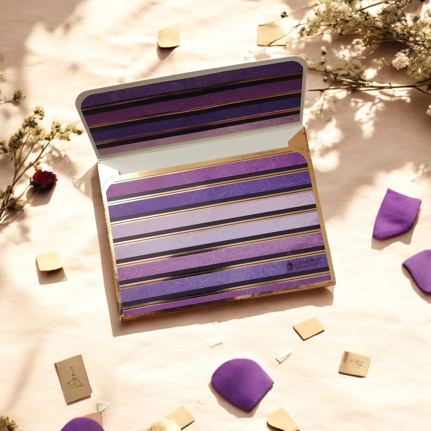 Amethyst Glow- Petite Luxe Magnetic Shagun Envelope (Limited Edition)