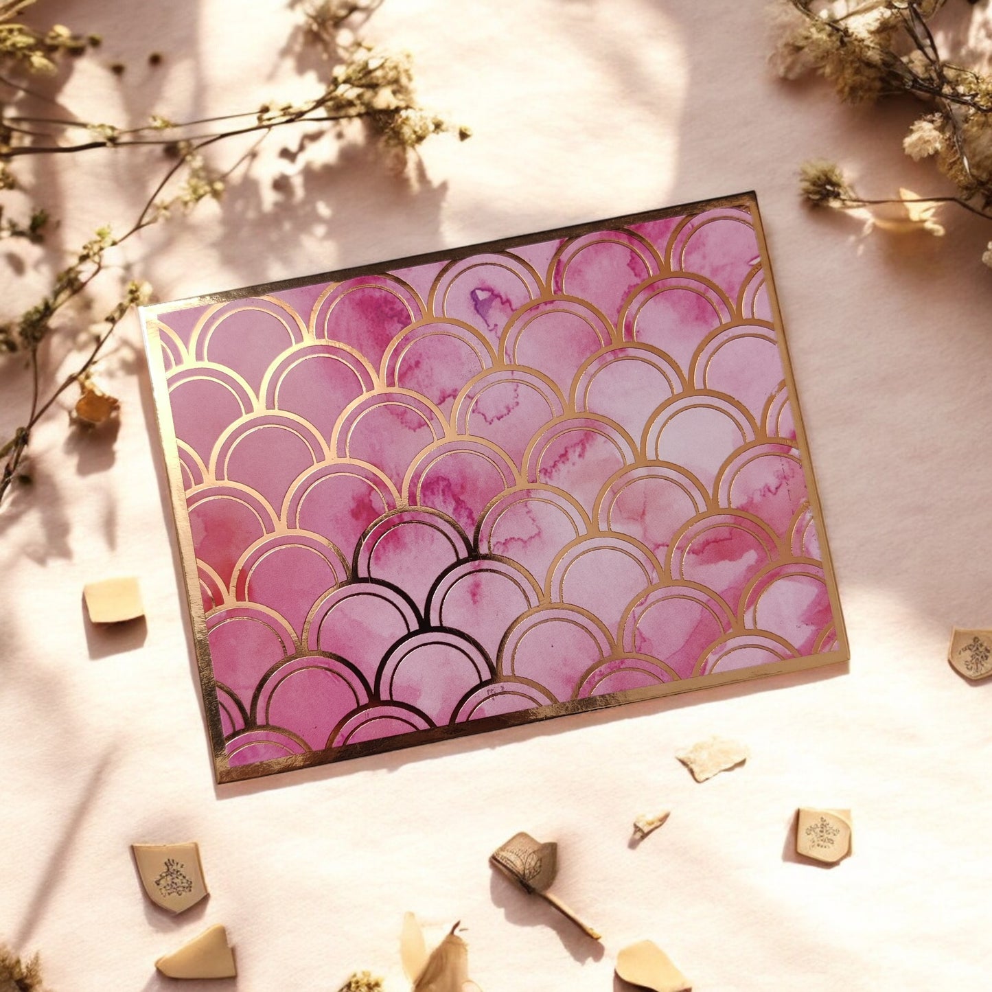 Blush Waves- Petite Luxe Magnetic Shagun Envelope (Limited Edition)