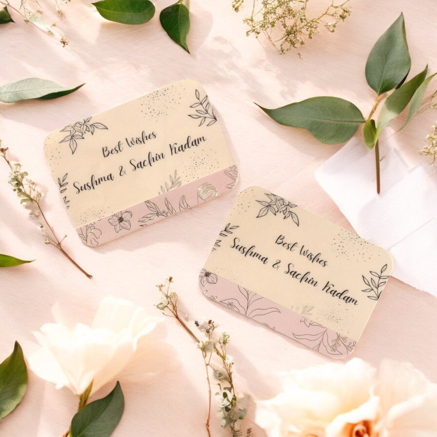 Blush Blossom- Classic Luxe Magnetic Shagun Envelope