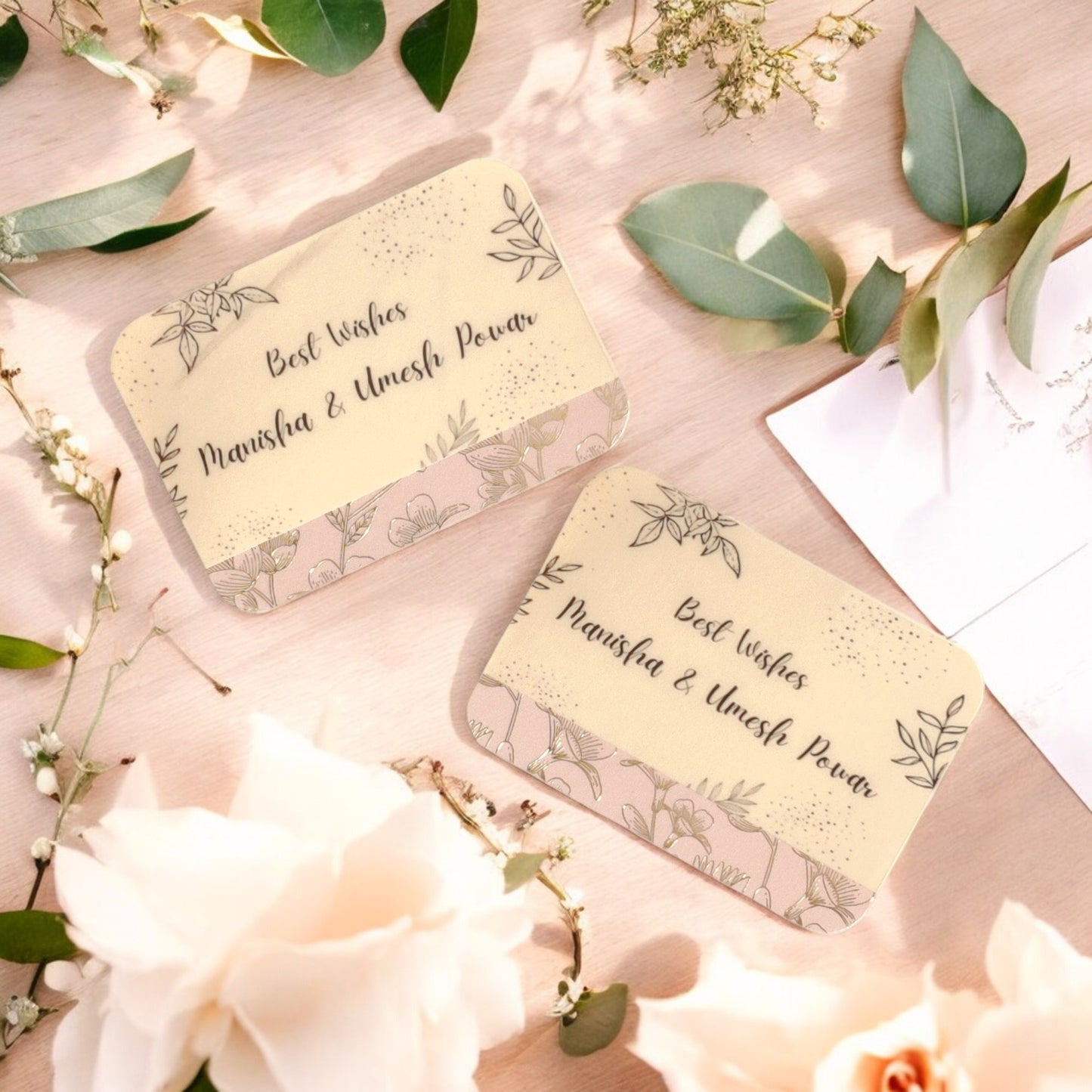 Blush Garden- Classic Luxe Magnetic Shagun Envelope