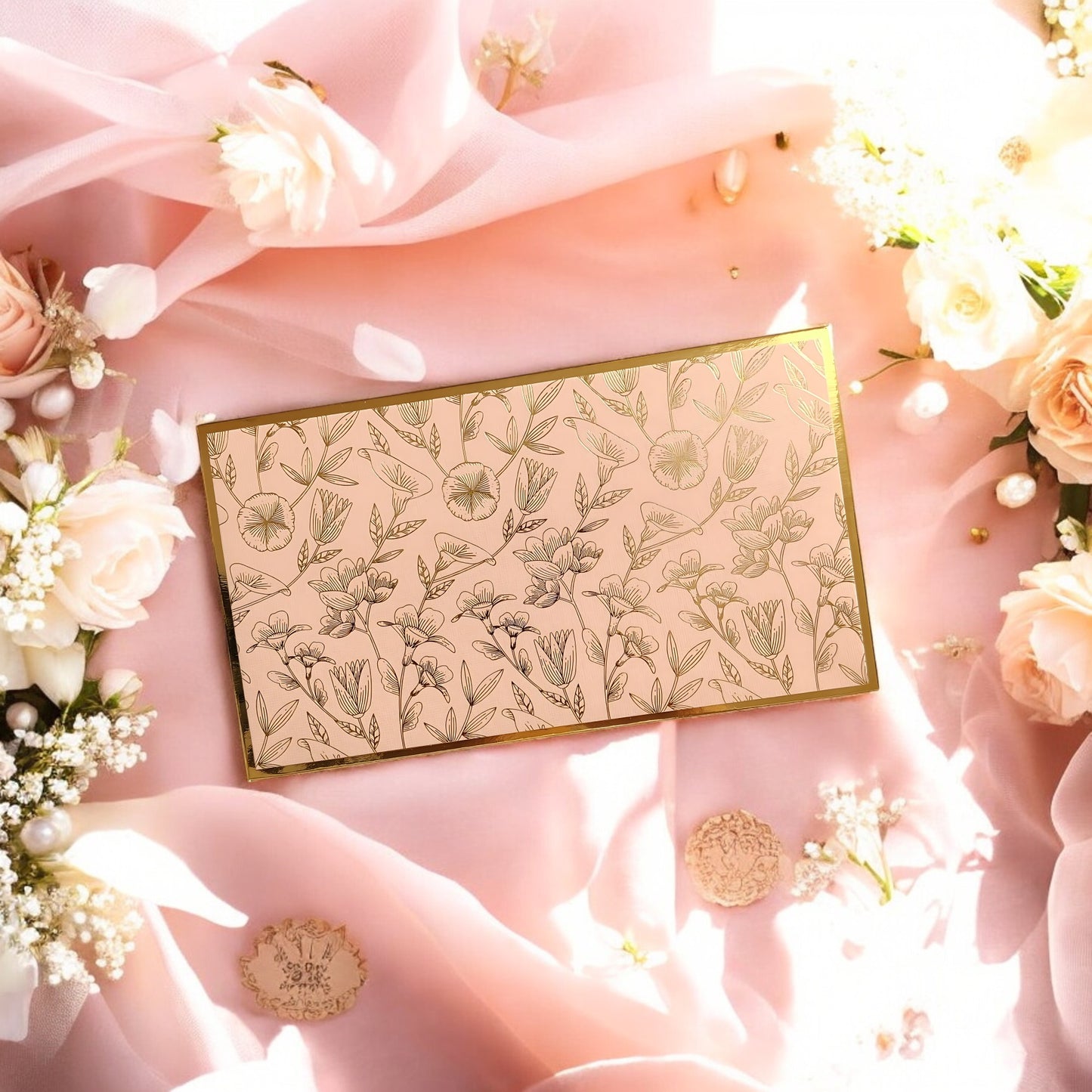 Blush Garden- Classic Luxe Magnetic Shagun Envelope