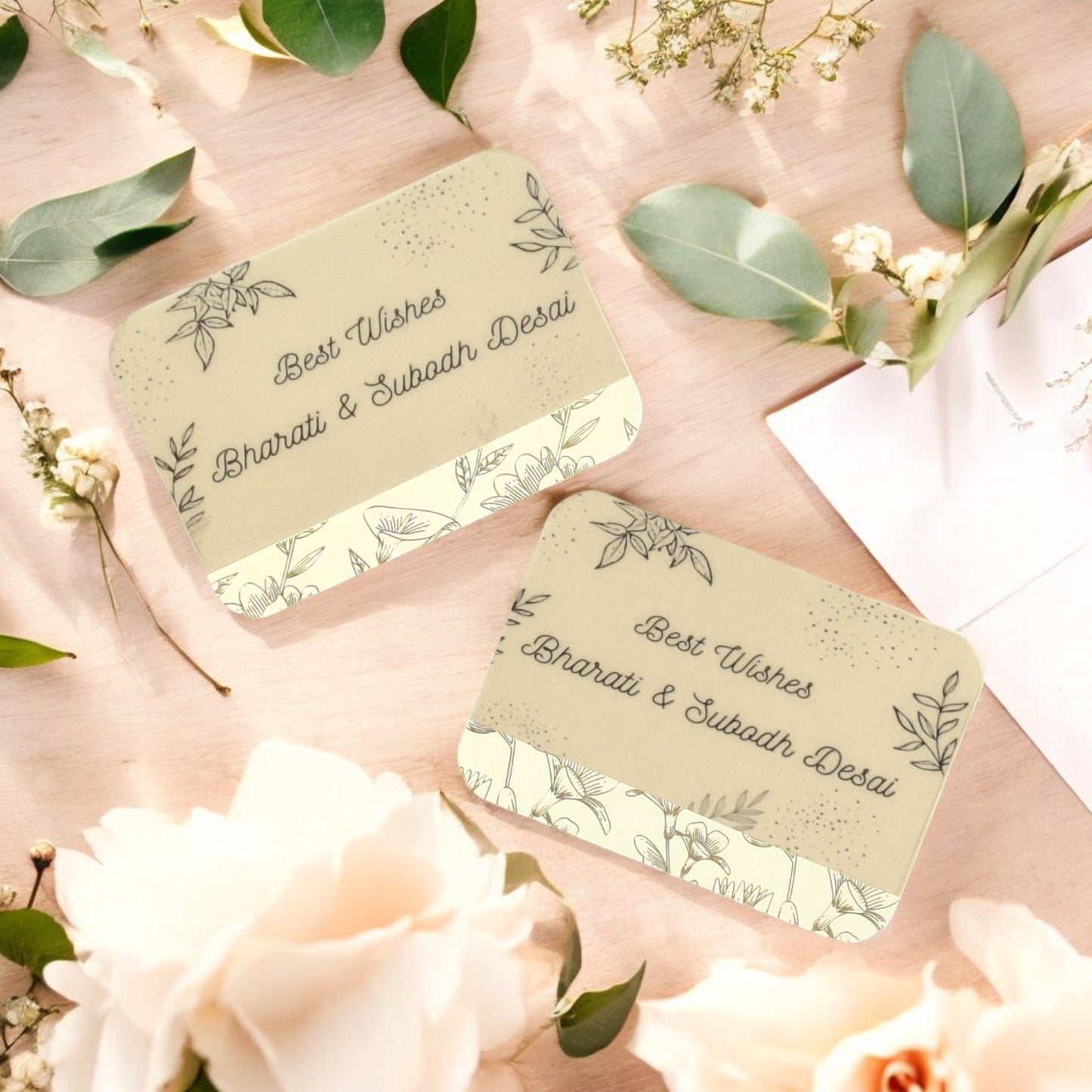 Floral Charm- Luxe Duo Magnetic Shagun Envelope Set