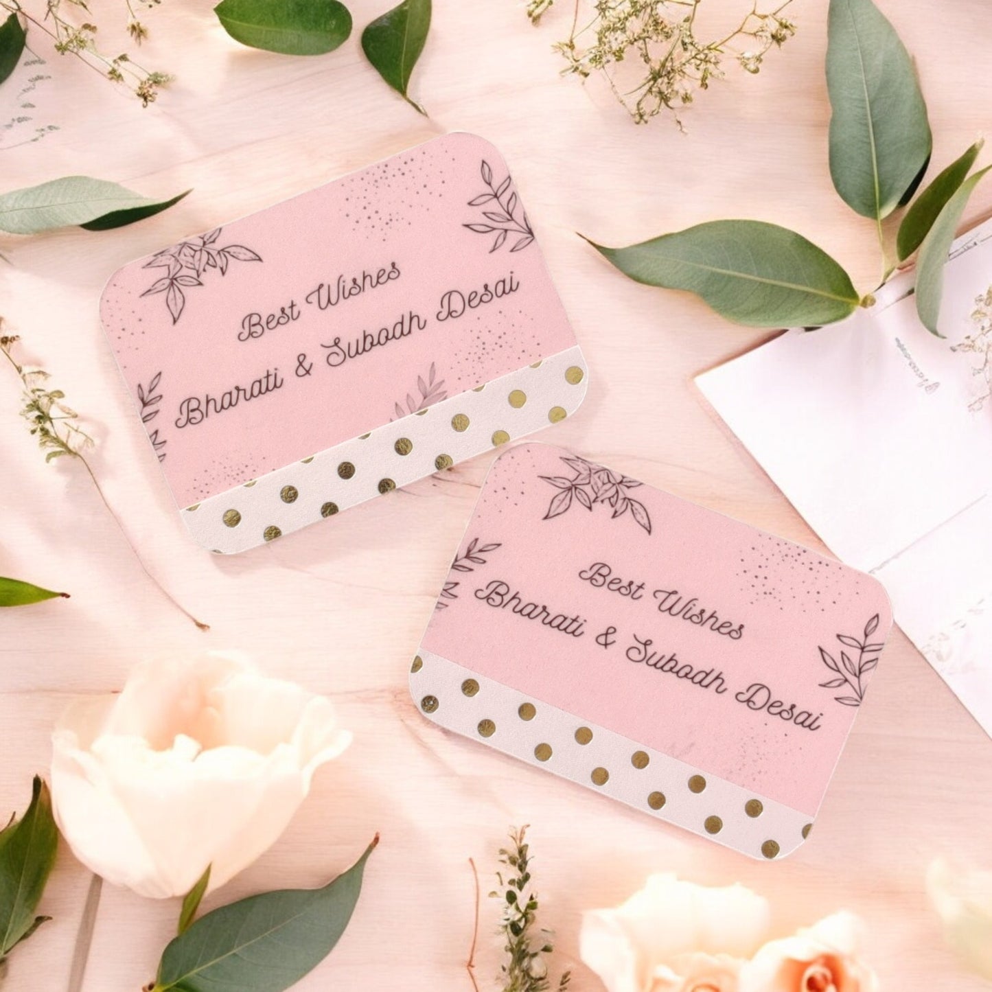 Gilded Dots- Luxe Duo Magnetic Shagun Envelope Set