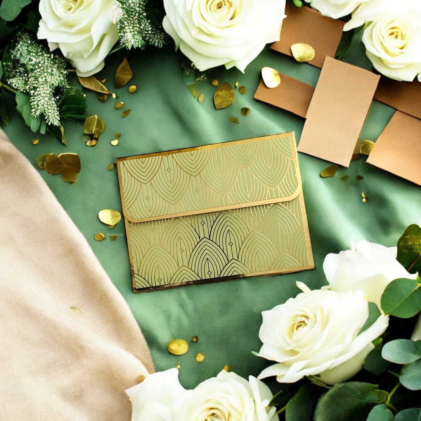 Gilded Grace- Petite Luxe Magnetic Shagun Envelope