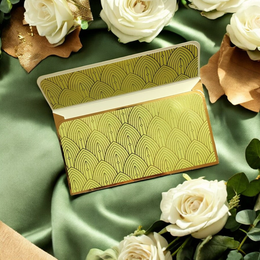 Gilded Grace- Classic Luxe Magnetic Shagun Envelope