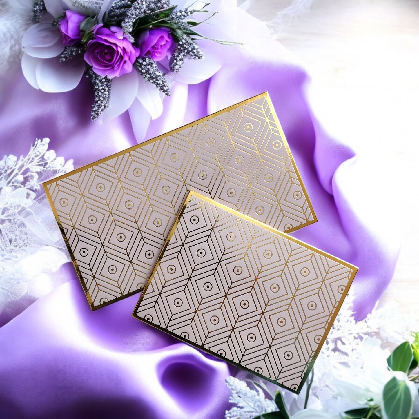 Golden Gaze- Luxe Duo Magnetic Shagun Envelope Set