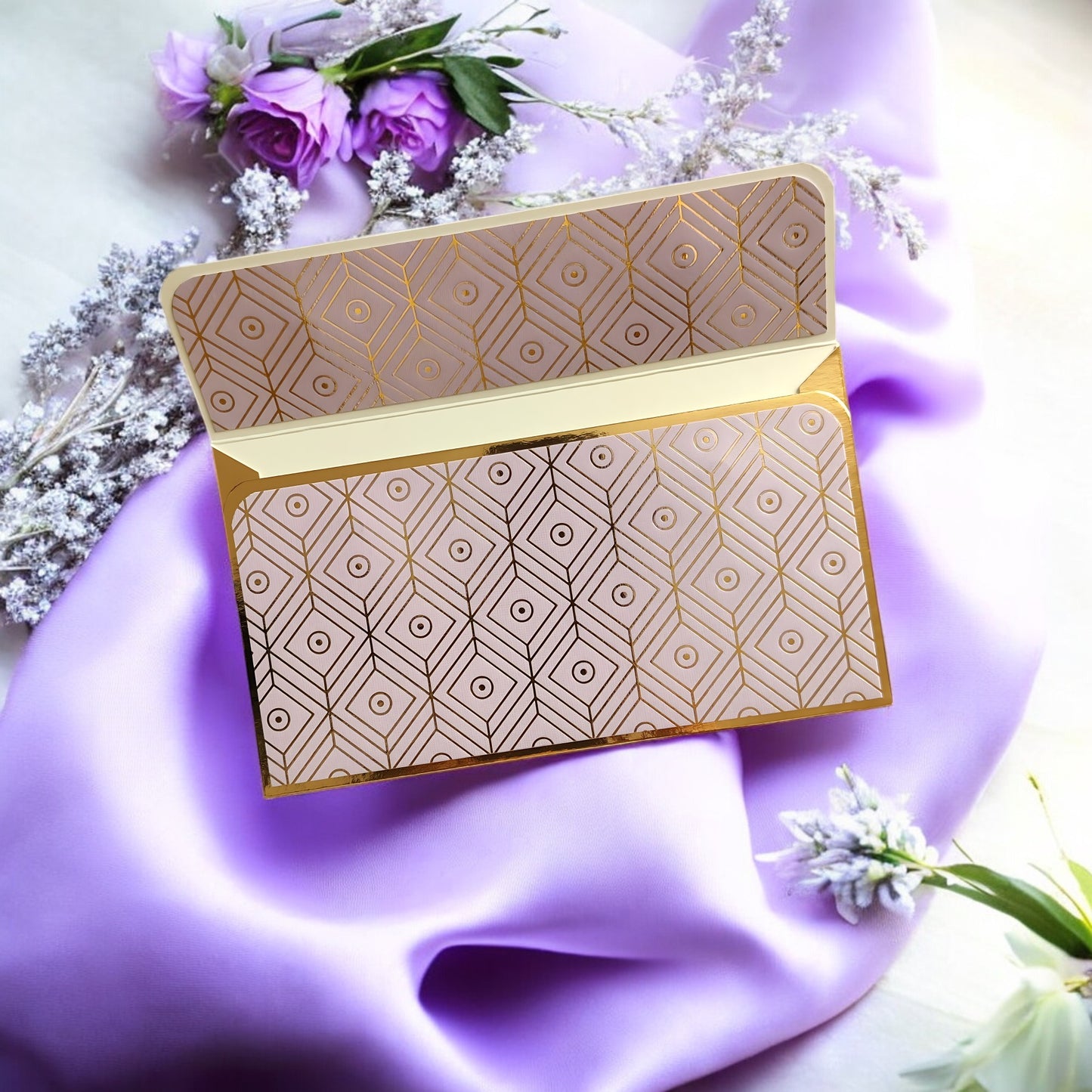 Golden Gaze- Classic Luxe Magnetic Shagun Envelope