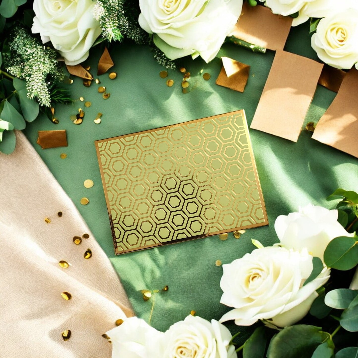 Golden Hive- Petite Luxe Magnetic Shagun Envelope