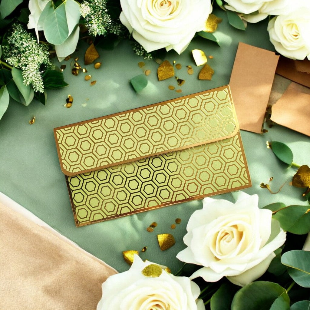 Golden Hive- Classic Luxe Magnetic Shagun Envelope