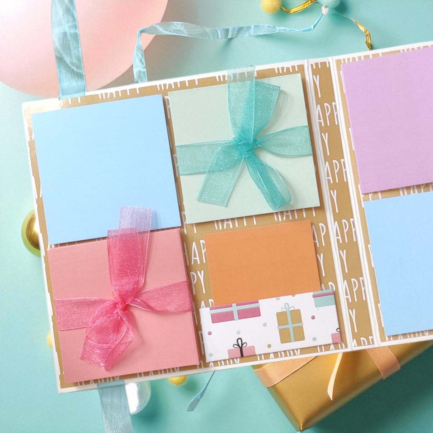Personalized Birthday Envelope Scrapbook Card – Design 13