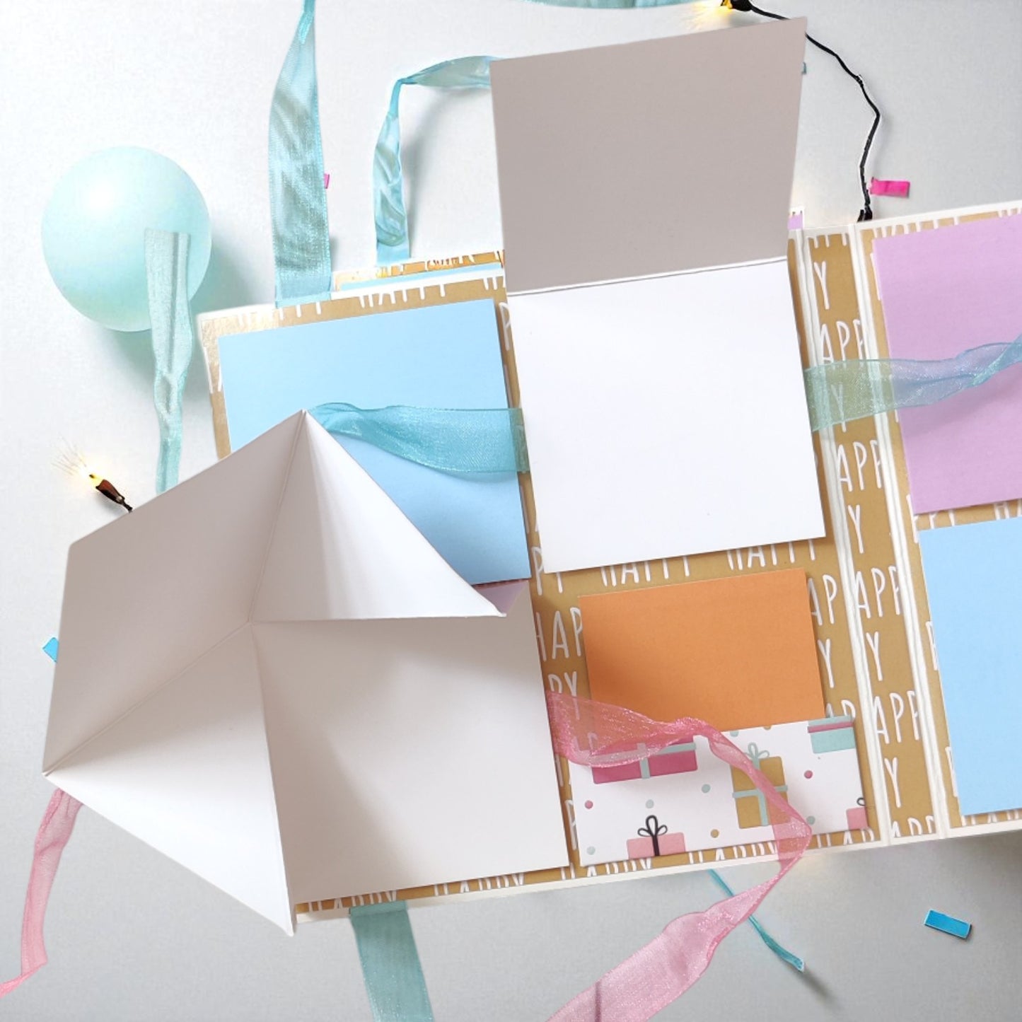 Personalized Birthday Envelope Scrapbook Card – Design 13