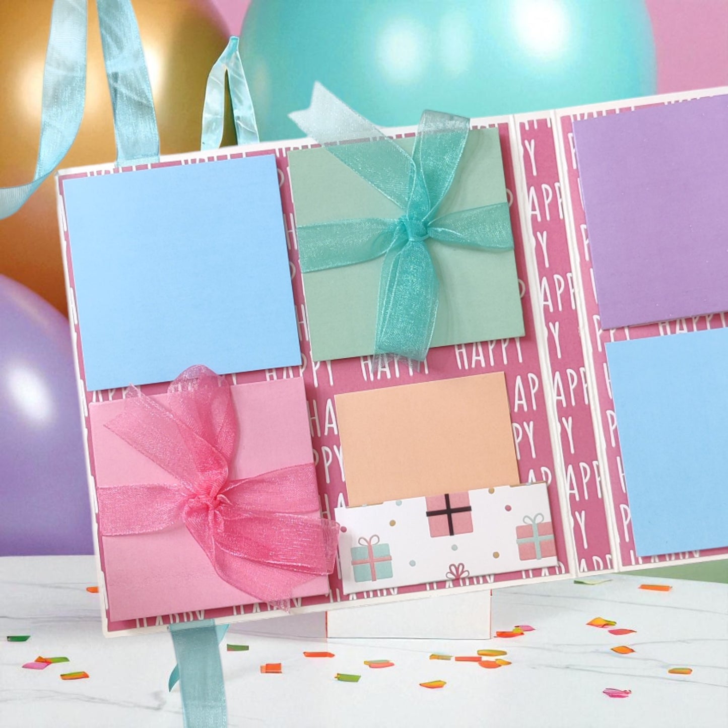 Personalized Birthday Envelope Scrapbook Card – Design 07