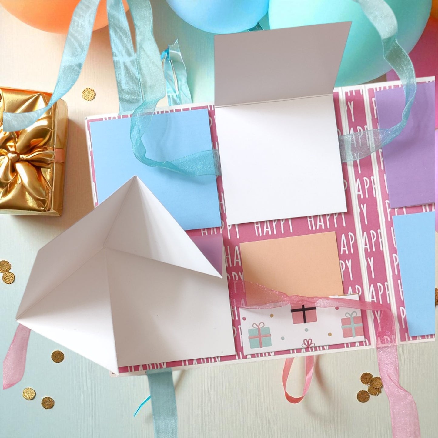 Personalized Birthday Envelope Scrapbook Card – Design 07