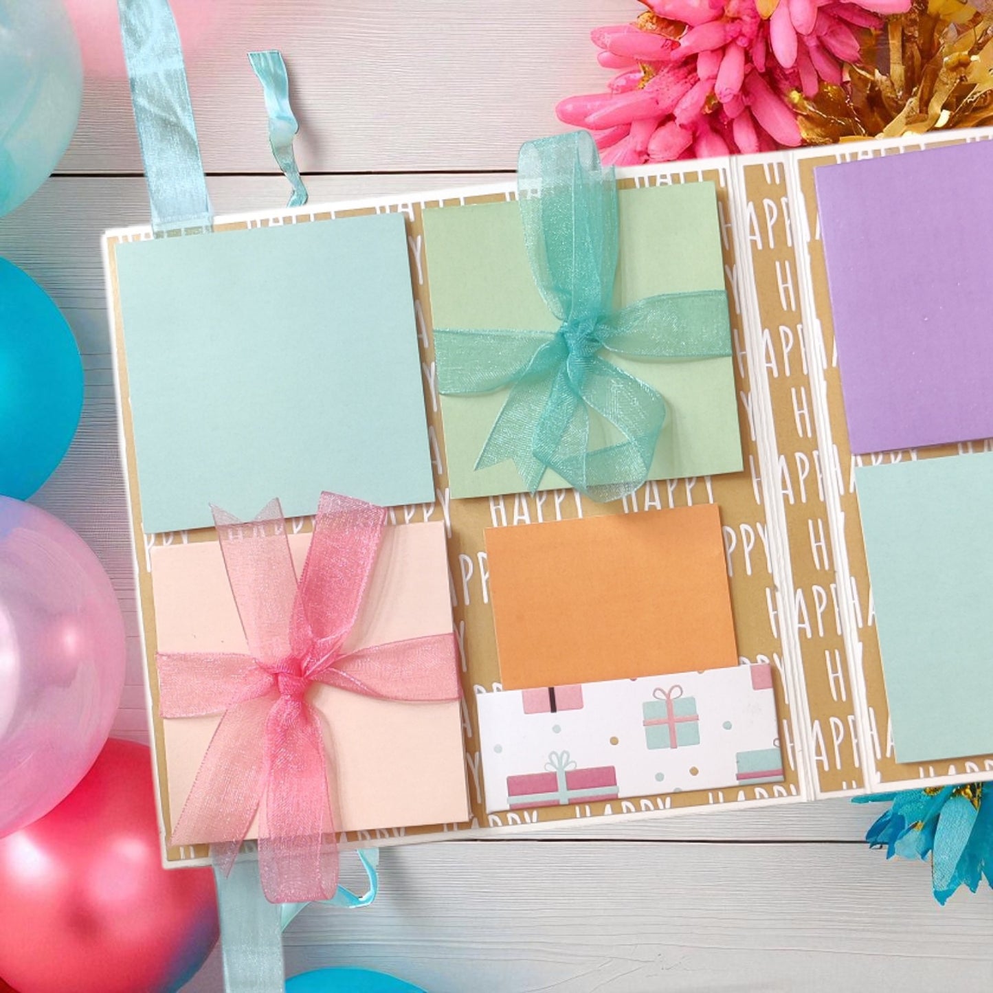Personalized Birthday Envelope Scrapbook Card – Design 14