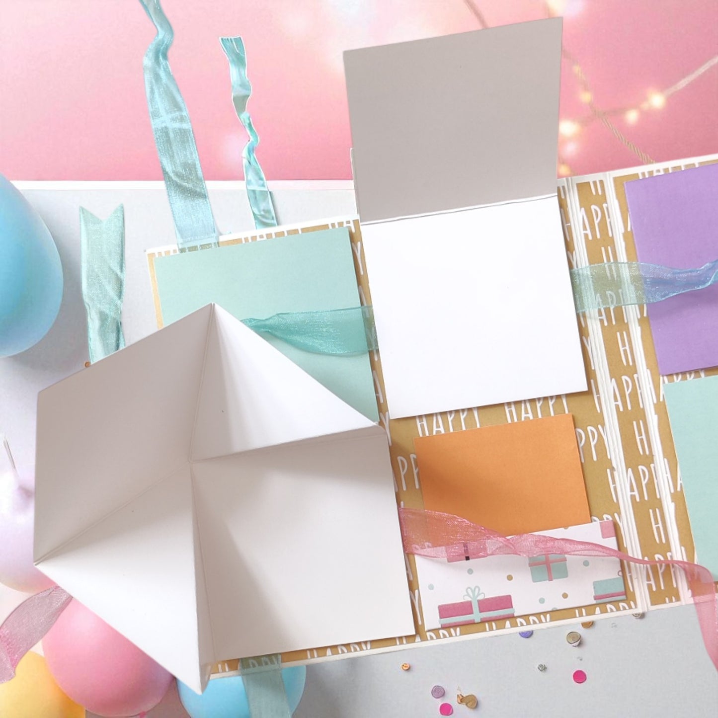 Personalized Birthday Envelope Scrapbook Card – Design 14