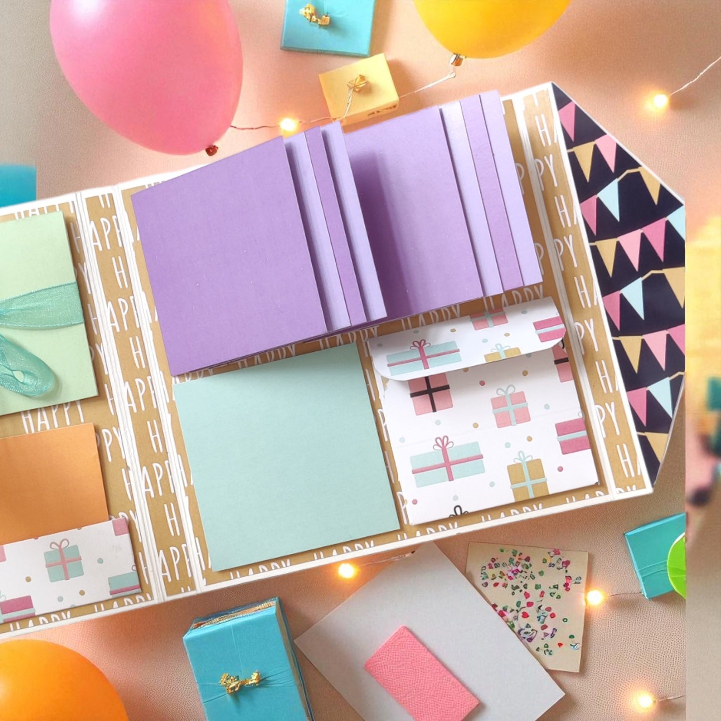 Personalized Birthday Envelope Scrapbook Card – Design 14
