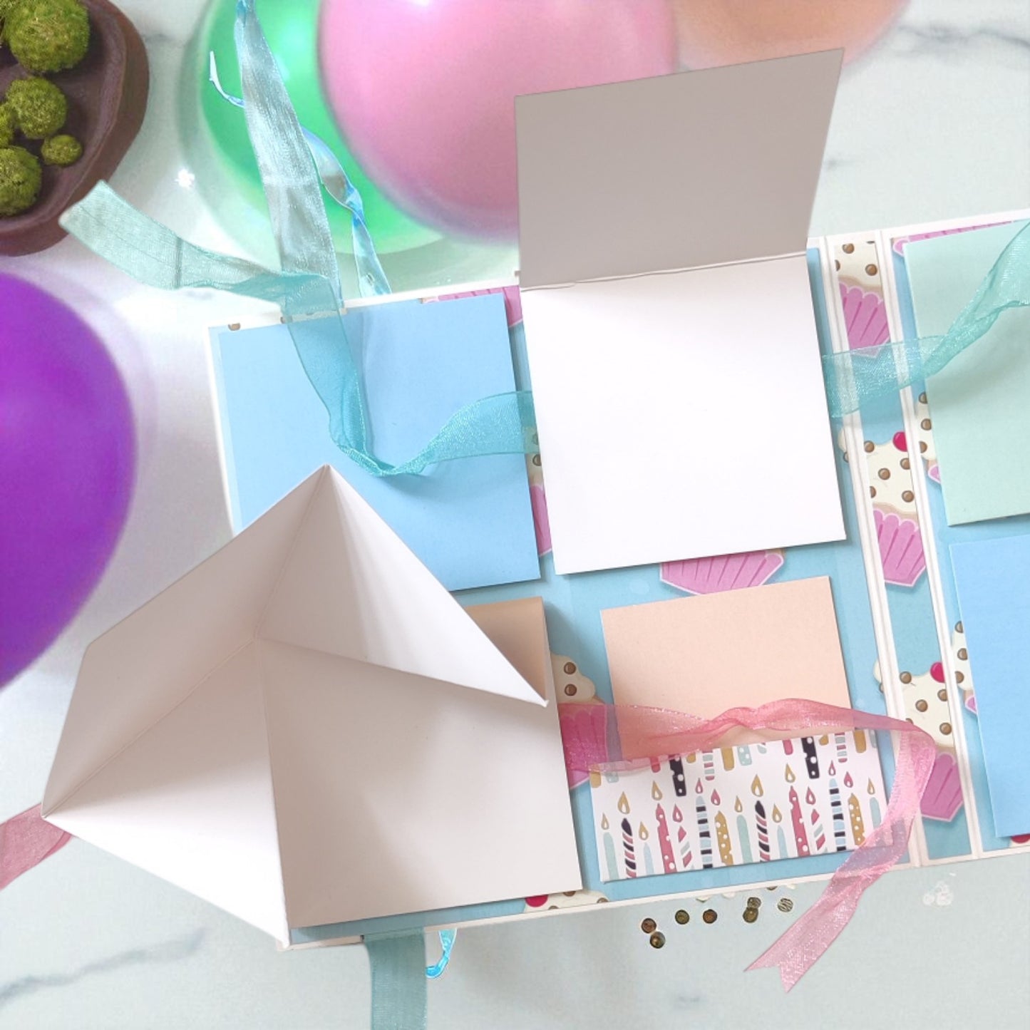 Personalized Birthday Envelope Scrapbook Card – Design 06