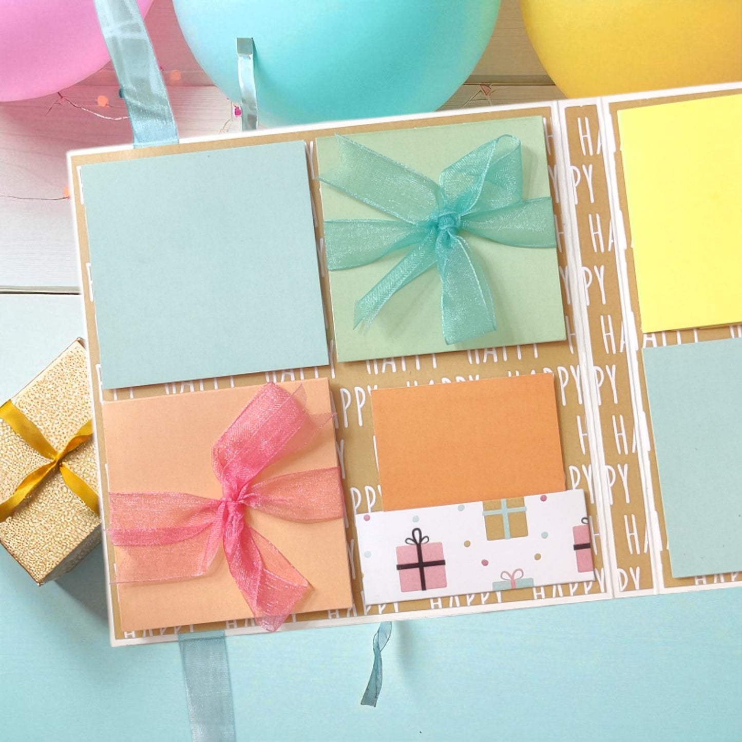 Personalized Birthday Envelope Scrapbook Card – Design 12