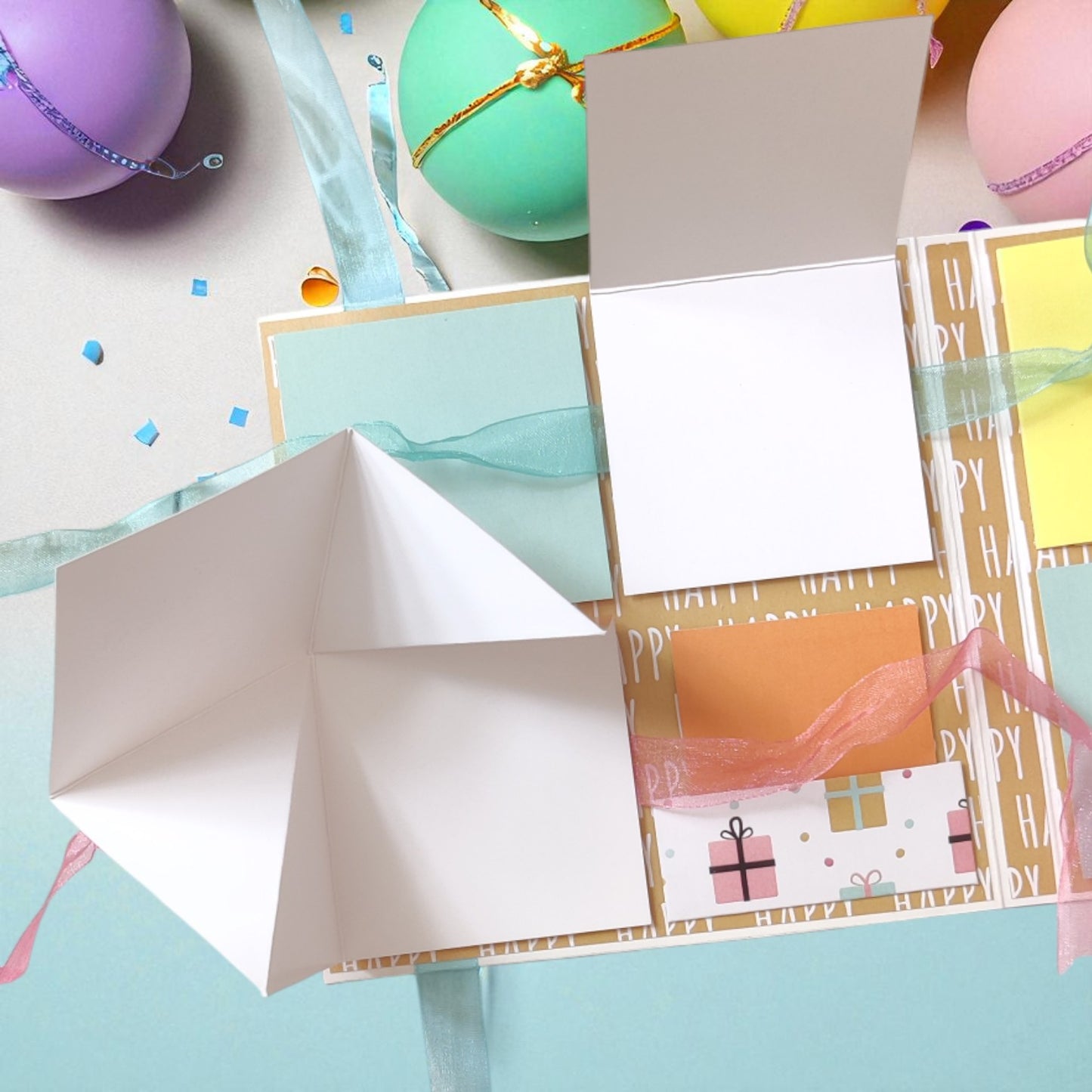 Personalized Birthday Envelope Scrapbook Card – Design 12