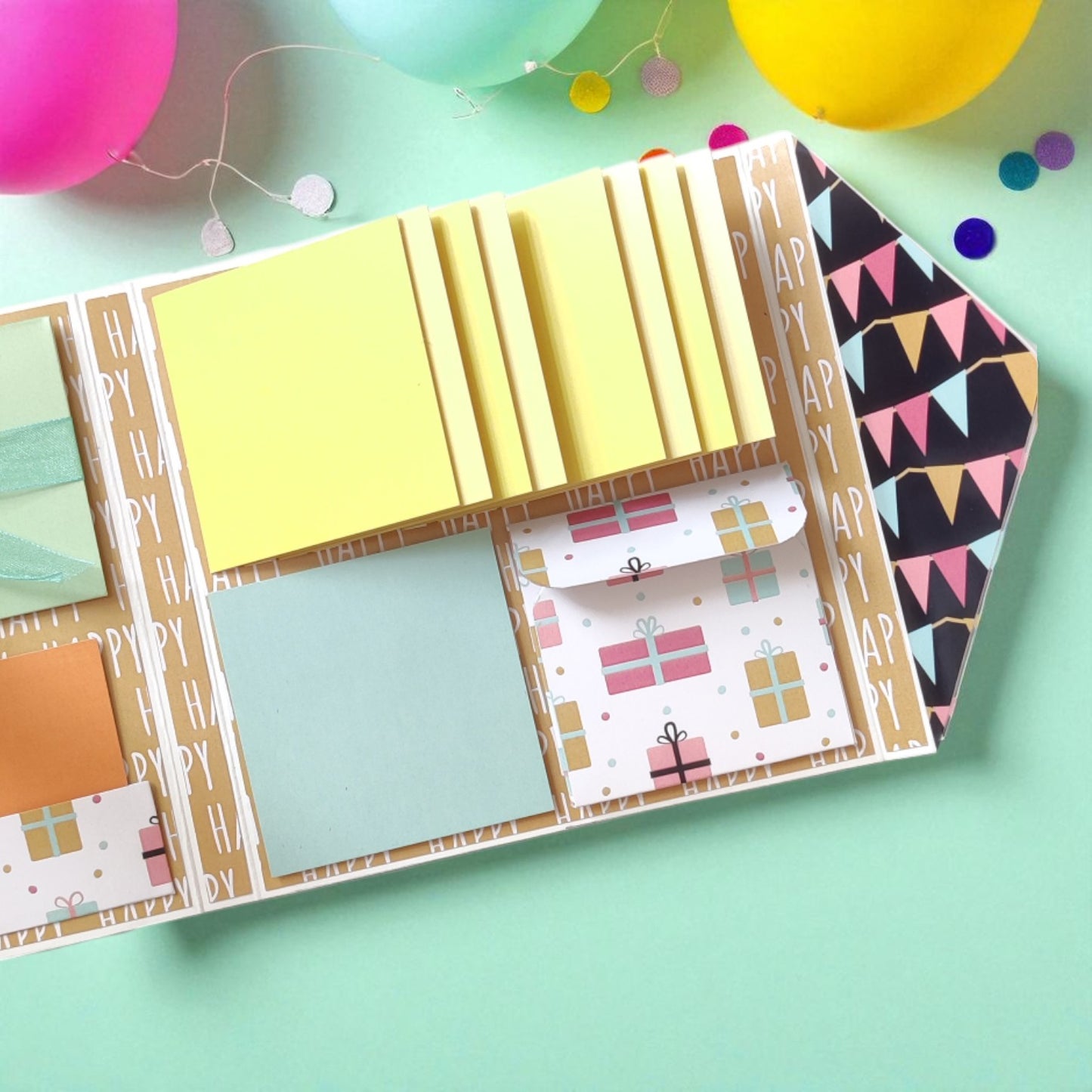 Personalized Birthday Envelope Scrapbook Card – Design 12
