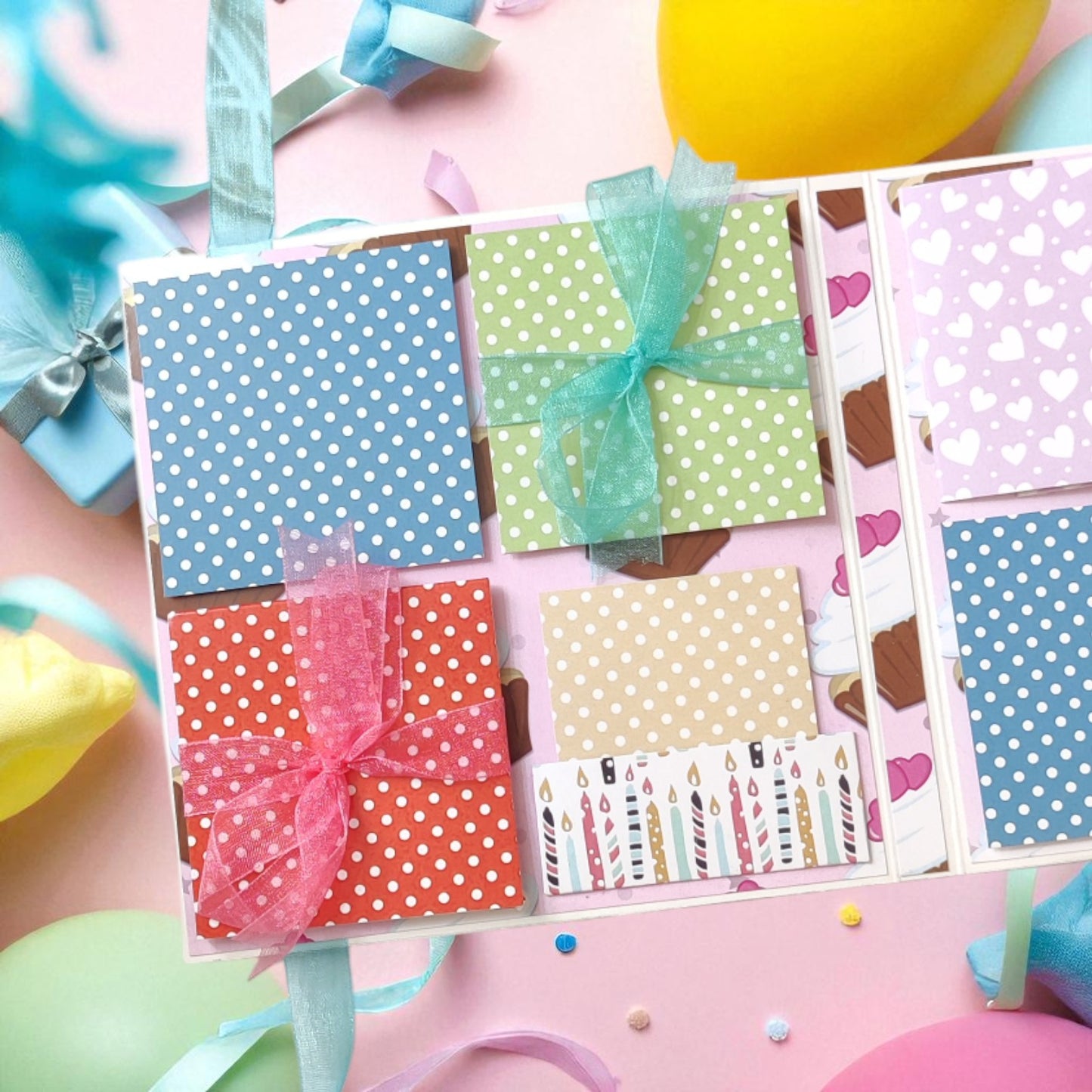 Personalized Birthday Envelope Scrapbook Card – Design 05