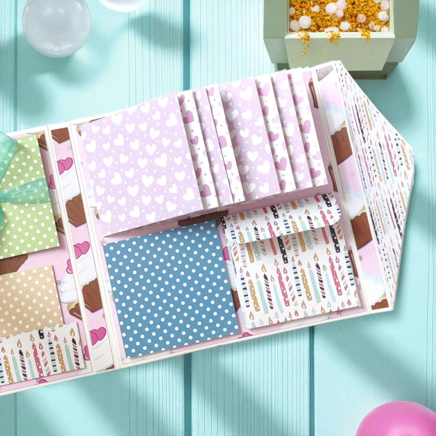 Personalized Birthday Envelope Scrapbook Card – Design 05