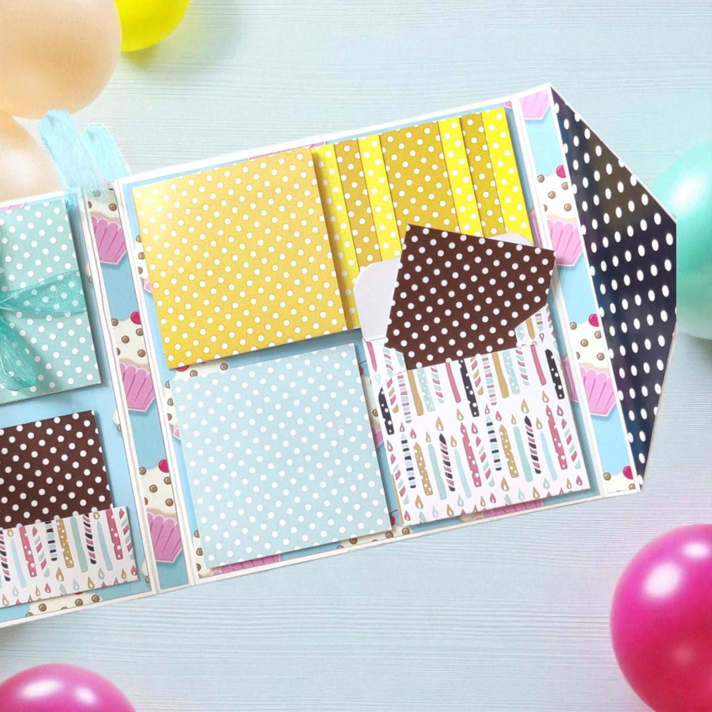 Personalized Birthday Envelope Scrapbook Card – Design 11