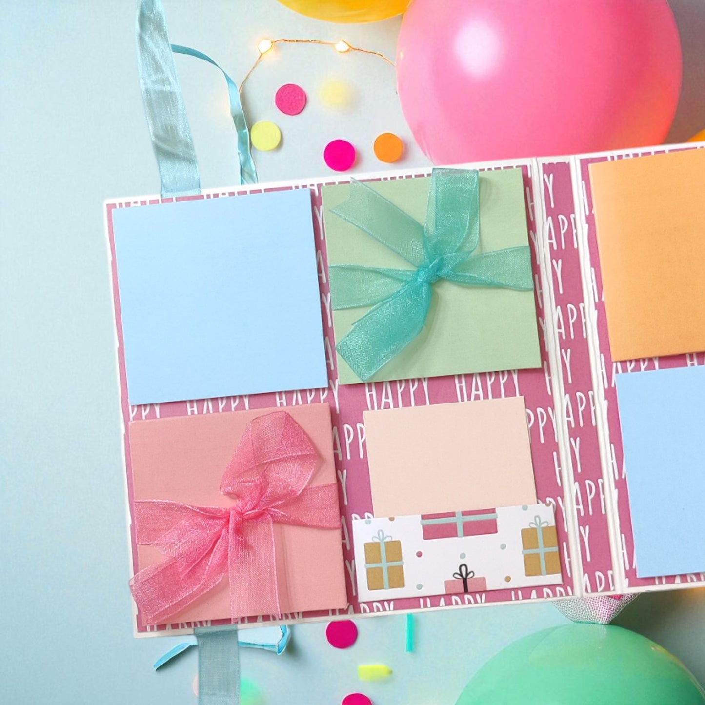 Personalized Birthday Envelope Scrapbook Card – Design 10