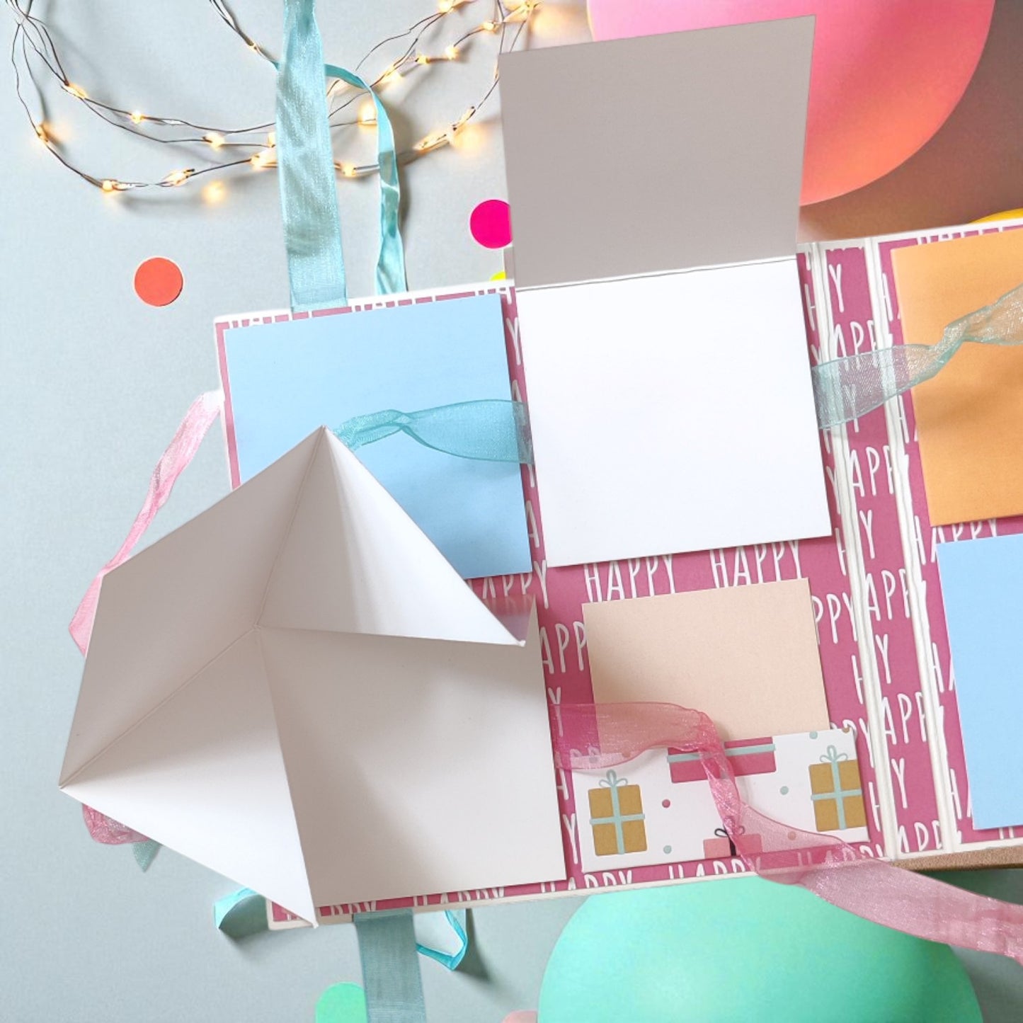 Personalized Birthday Envelope Scrapbook Card – Design 10
