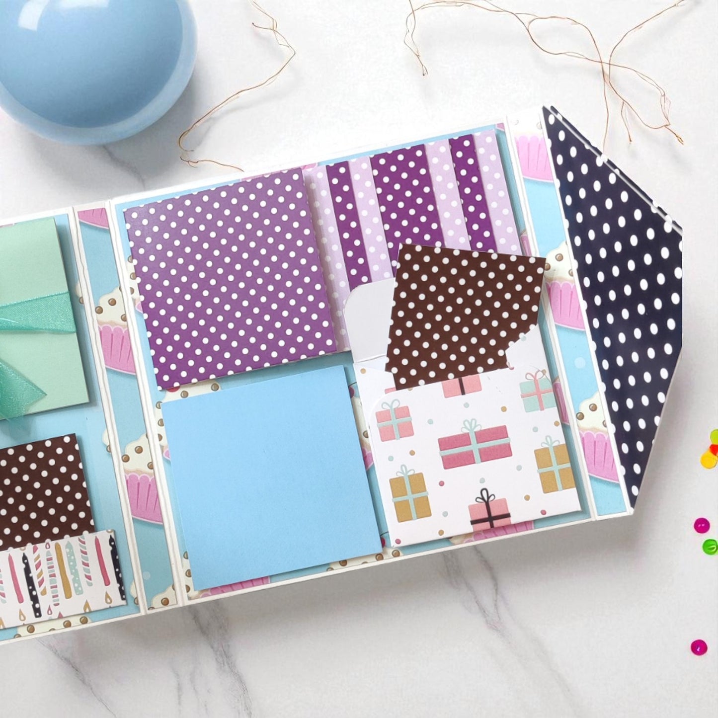 Personalized Birthday Envelope Scrapbook Card – Design 04