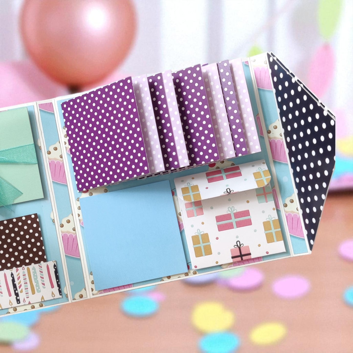 Personalized Birthday Envelope Scrapbook Card – Design 04