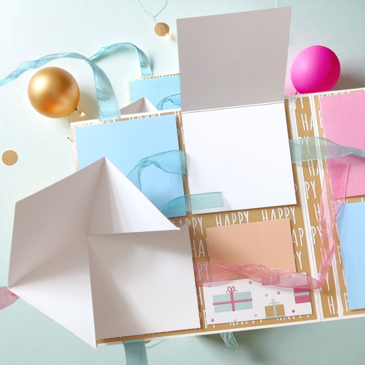 Personalized Birthday Envelope Scrapbook Card – Design 03