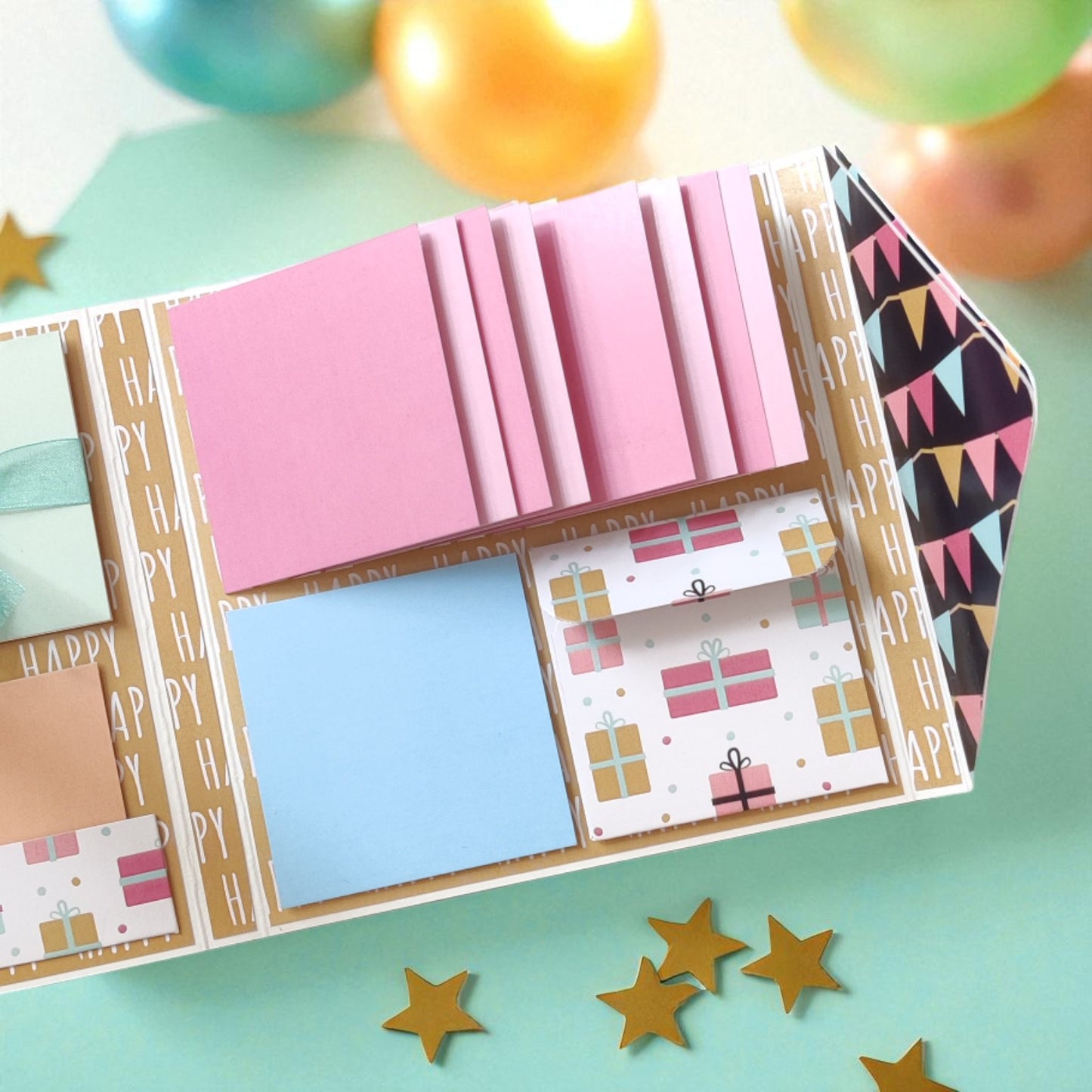 Personalized Birthday Envelope Scrapbook Card – Design 03