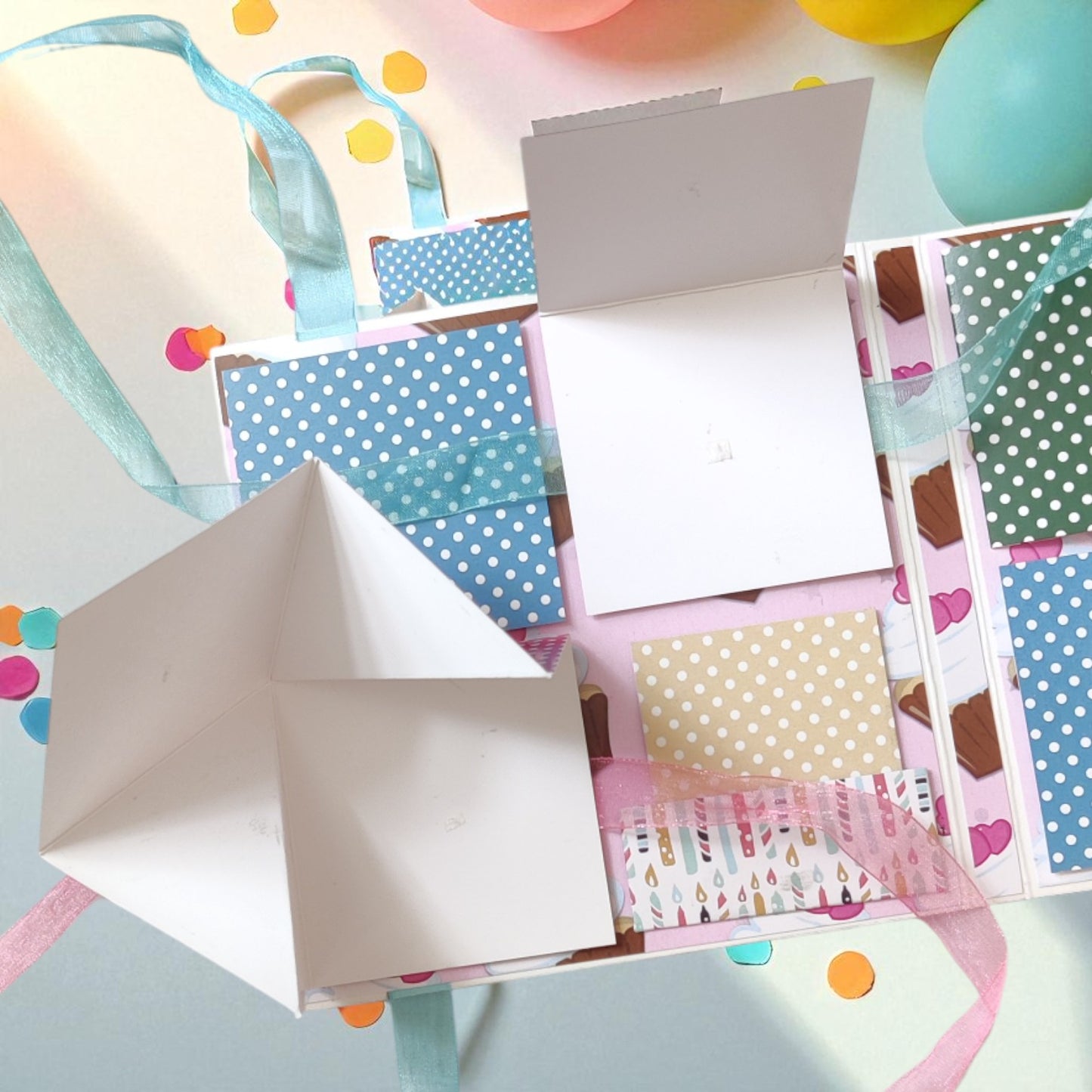 Personalized Birthday Envelope Scrapbook Card – Design 01