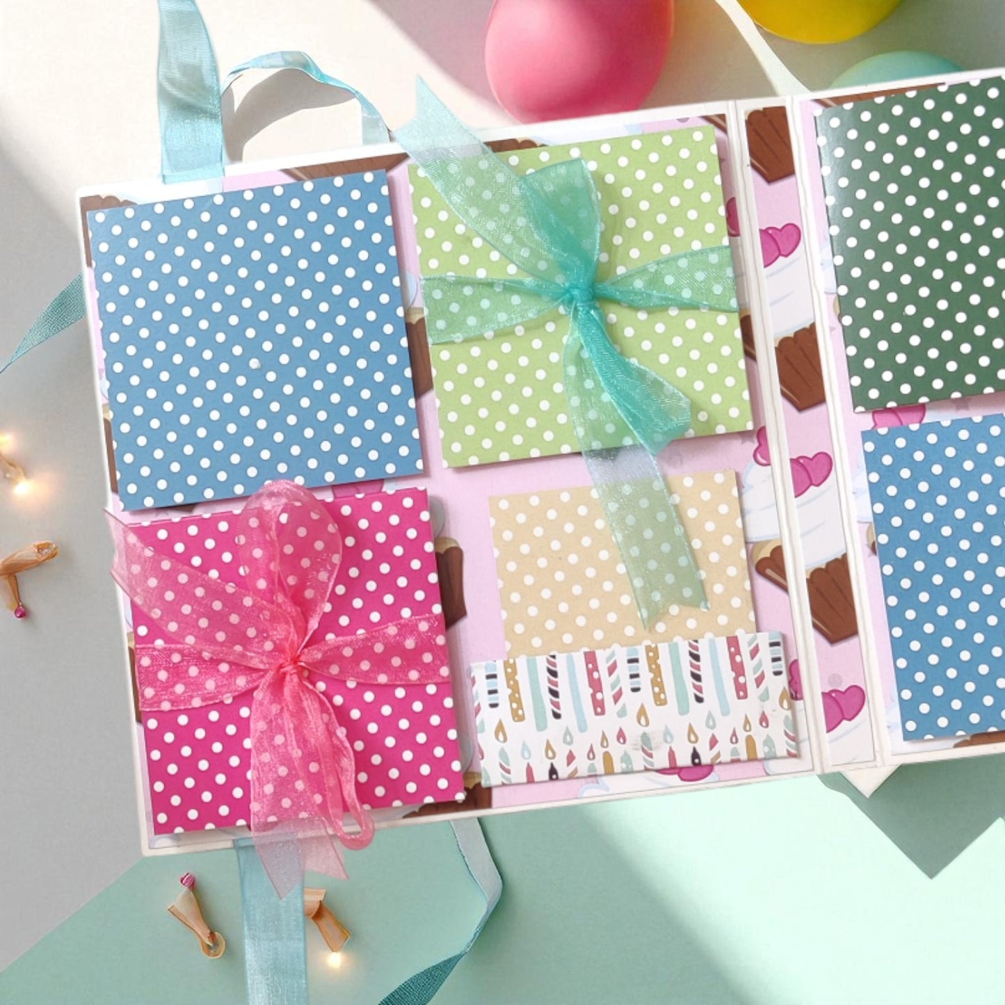 Personalized Birthday Envelope Scrapbook Card – Design 01
