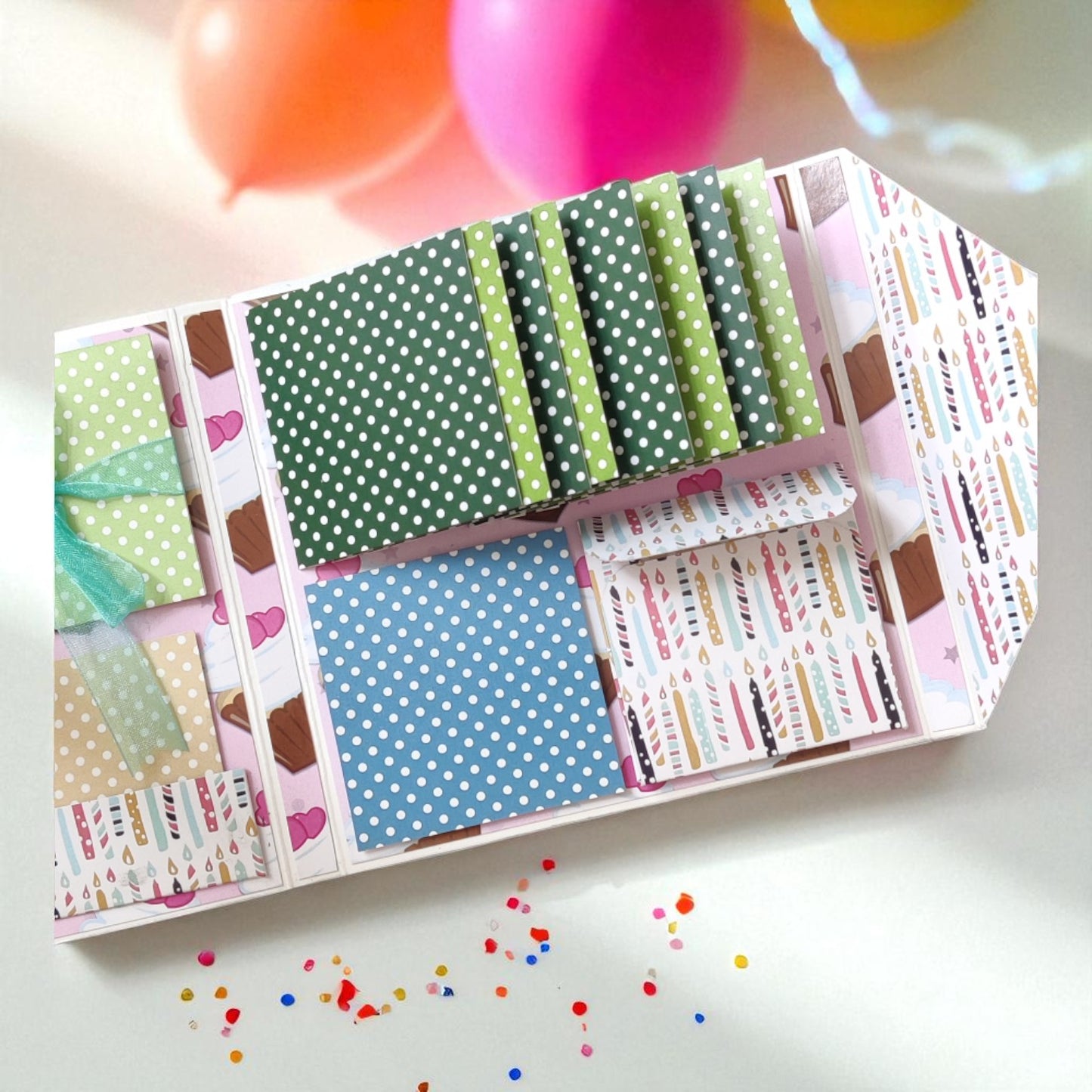 Personalized Birthday Envelope Scrapbook Card – Design 01