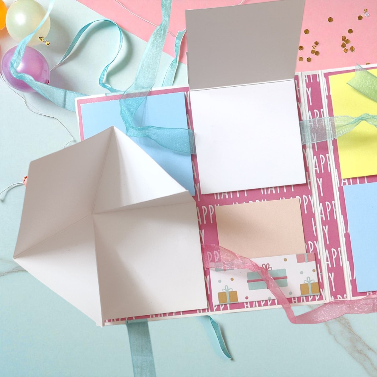 Personalized Birthday Envelope Scrapbook Card – Design 09