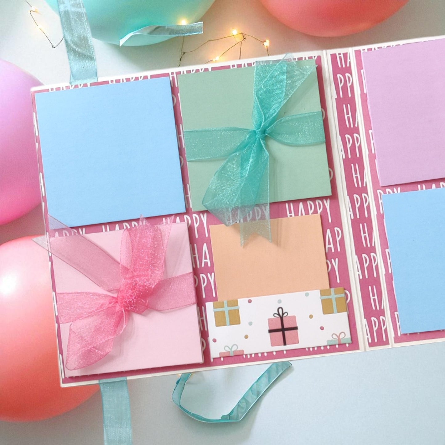 Personalized Birthday Envelope Scrapbook Card – Design 08