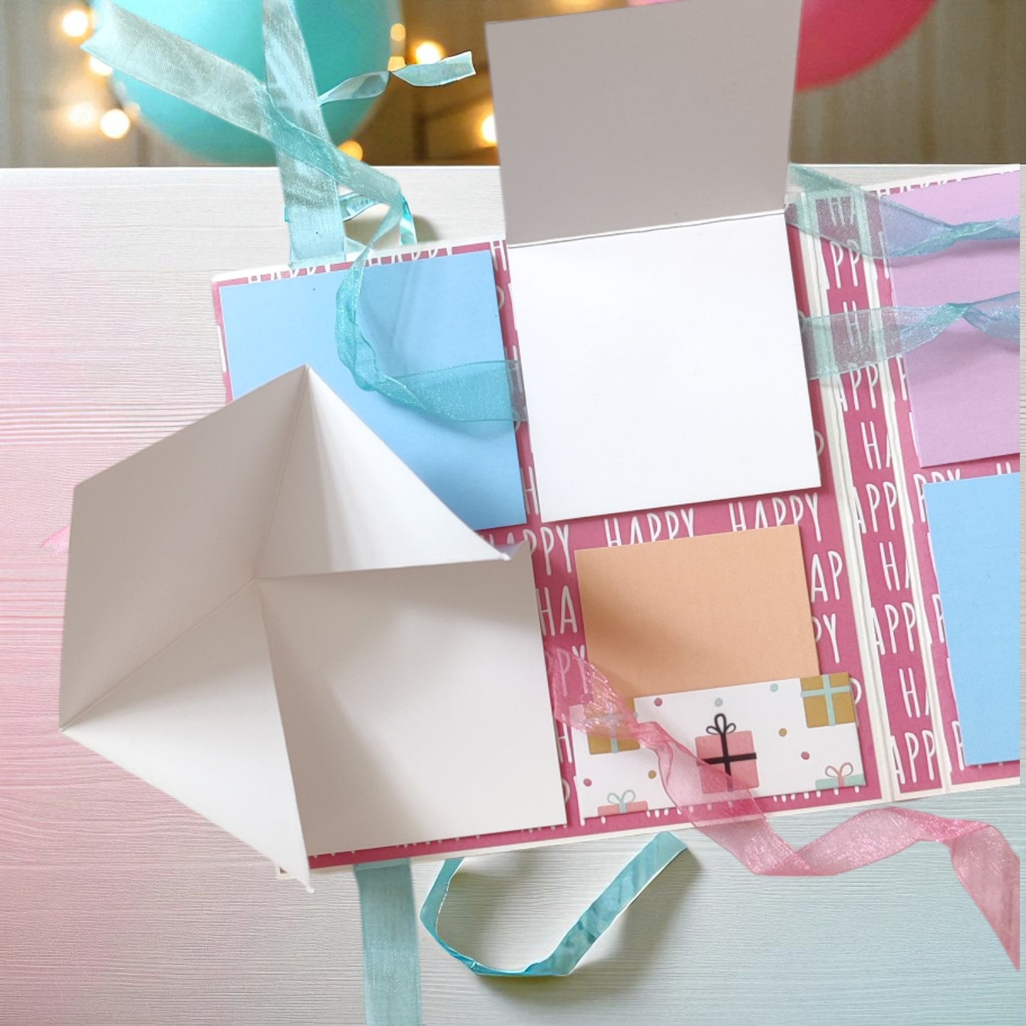 Personalized Birthday Envelope Scrapbook Card – Design 08