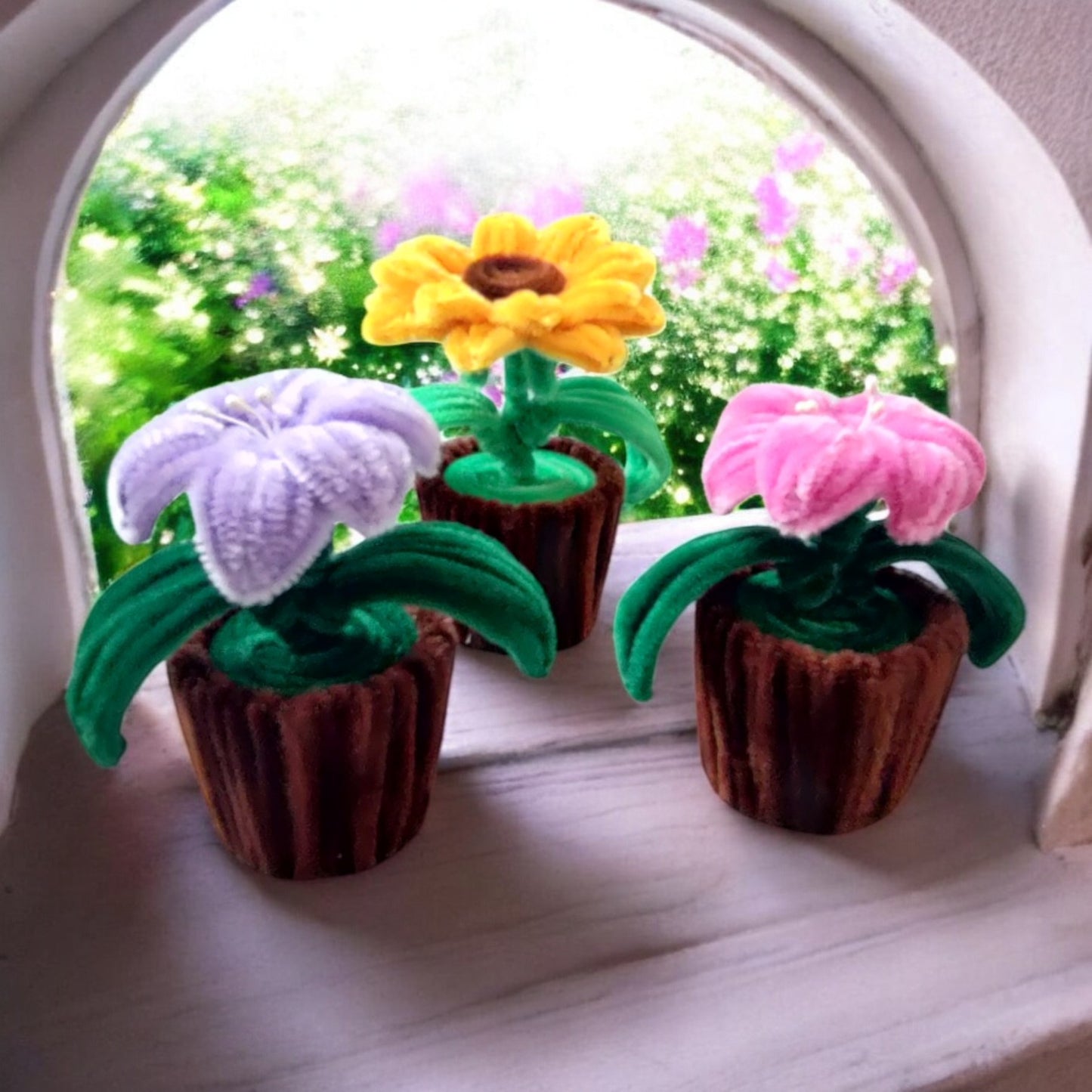 Forever Bloom Trio – Mini Flower Pot Combo