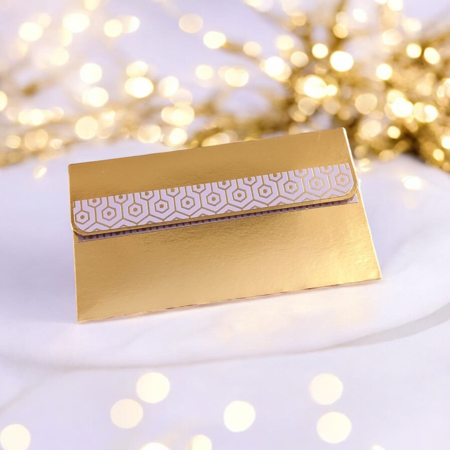Opulent Hex - Minimal Luxe Magnetic Shagun Envelopes (Pack of 5)