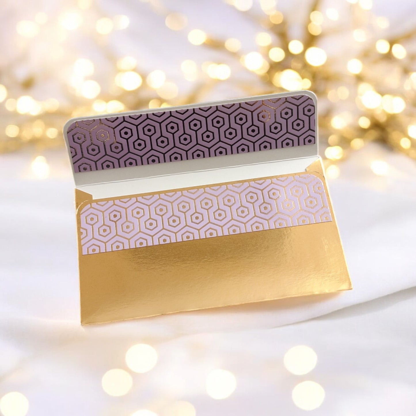 Opulent Hex - Minimal Luxe Magnetic Shagun Envelopes (Pack of 5)