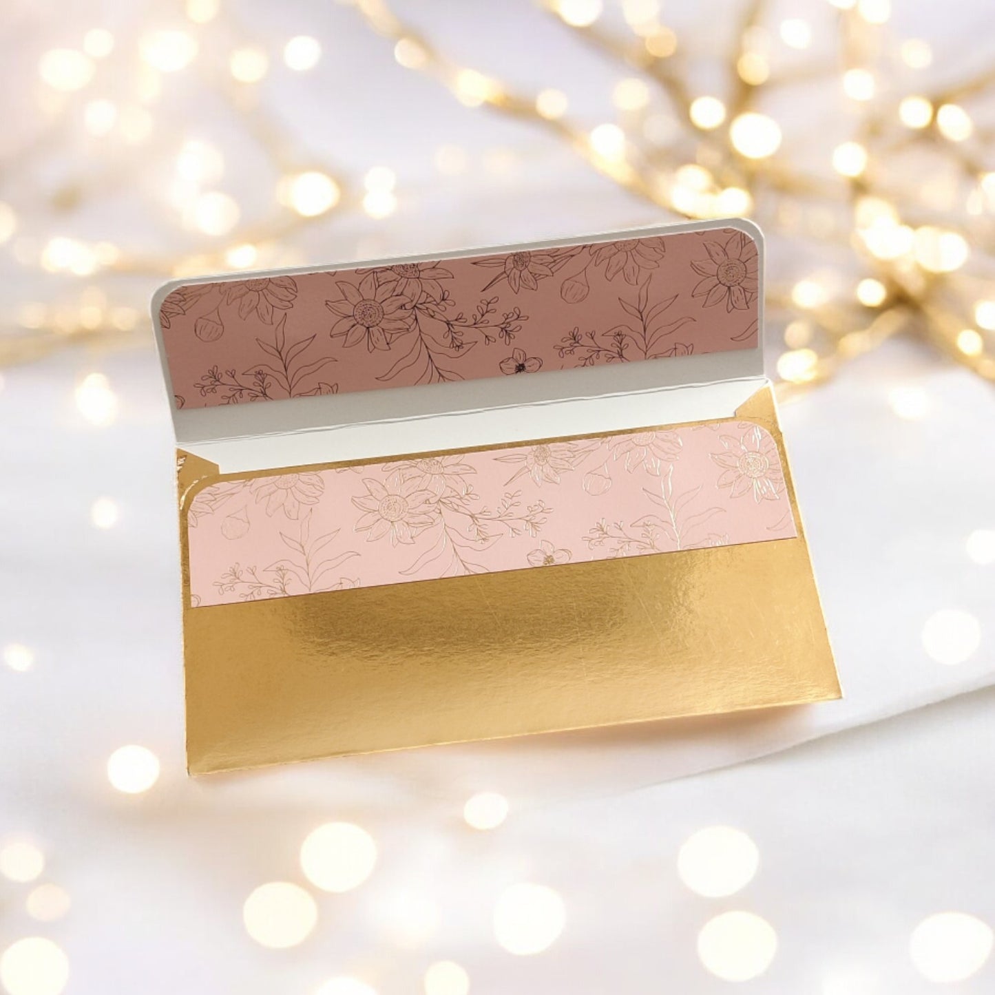 Blush Blossom - Minimal Luxe Magnetic Shagun Envelopes (Pack of 5)