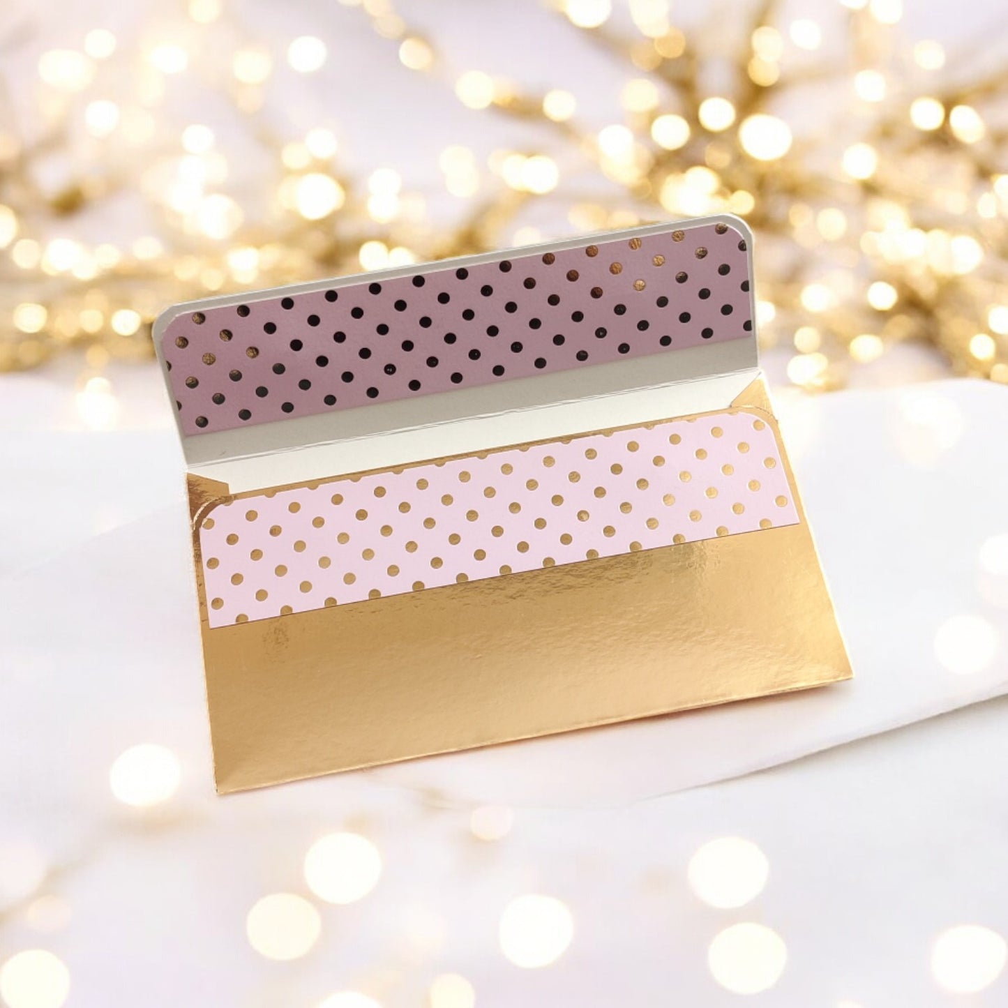 Gilded Dots - Minimal Luxe Magnetic Shagun Envelopes (Pack of 5)