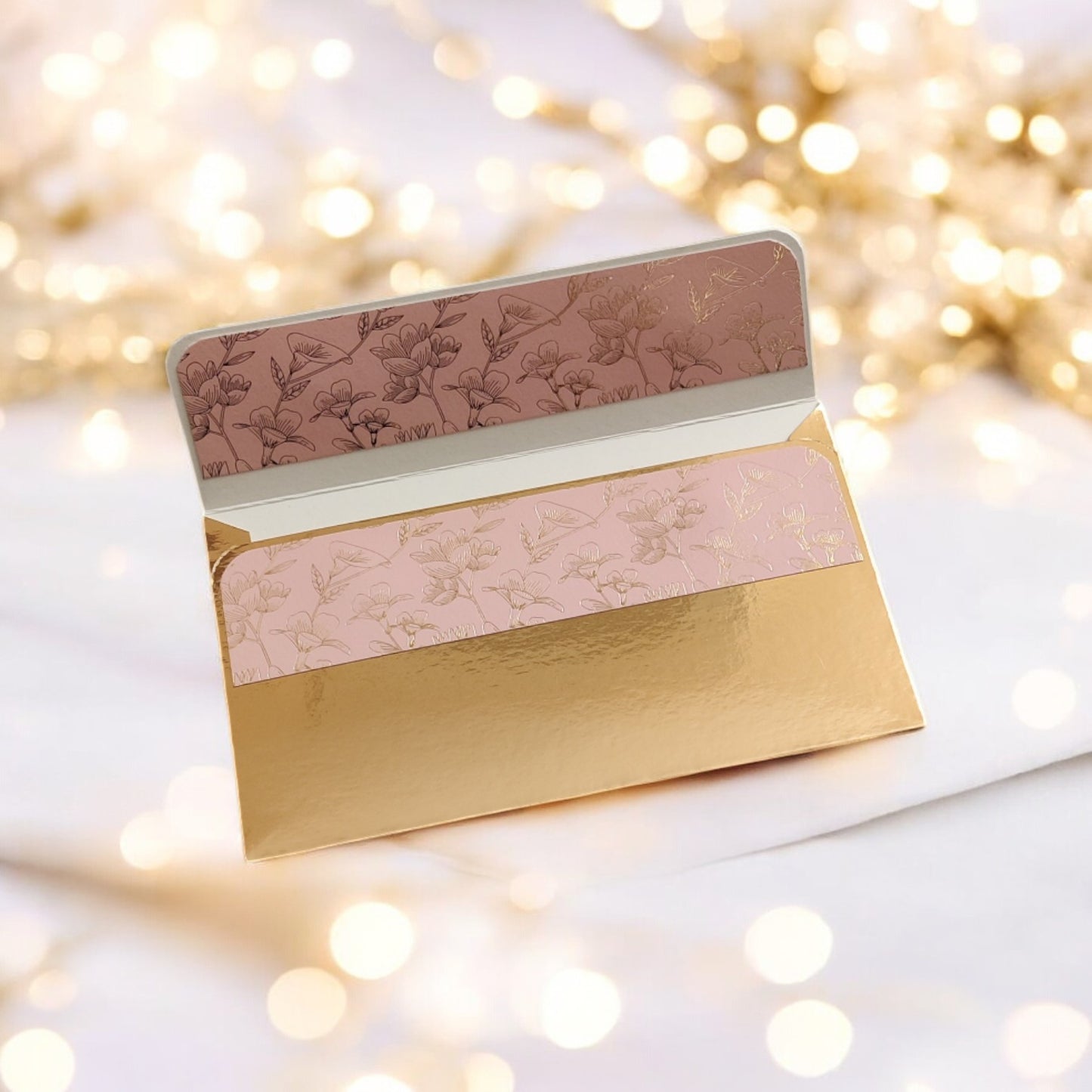 Blush Garden - Minimal Luxe Magnetic Shagun Envelopes (Pack of 5)