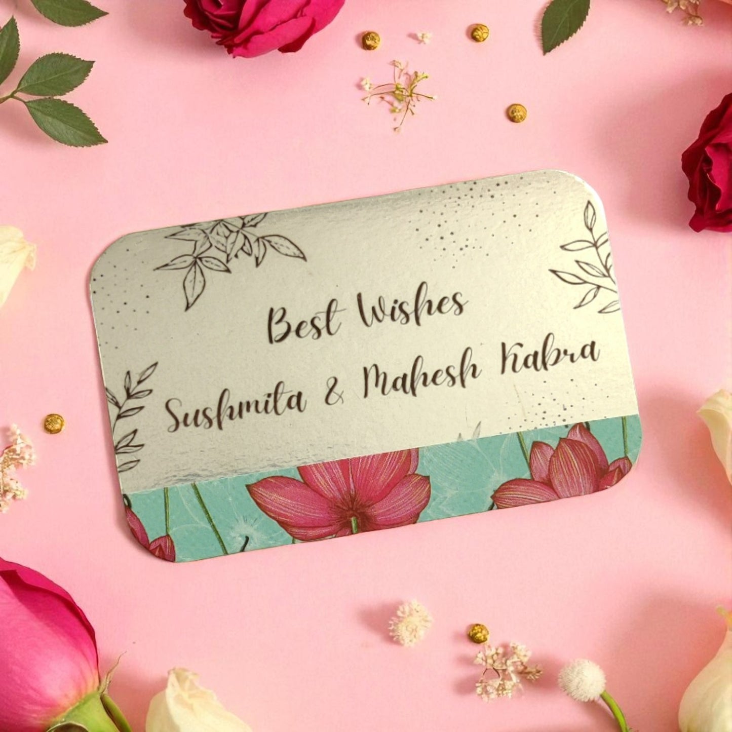 Lotus Bloom- Classic Traditional Magnetic Shagun Envelope